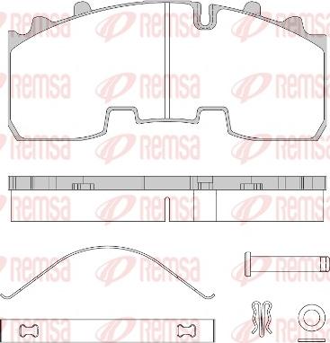 Remsa JCA 1556.80 - Komplet Pločica, disk-kočnica www.molydon.hr