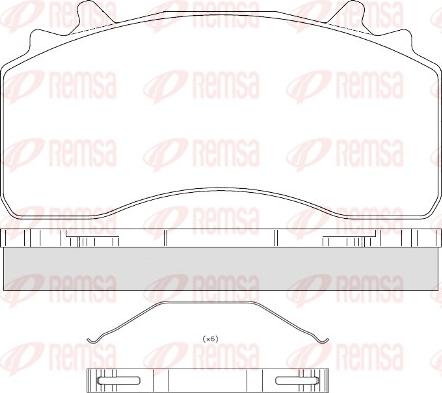 Remsa JCA 1526.00 - Komplet Pločica, disk-kočnica www.molydon.hr