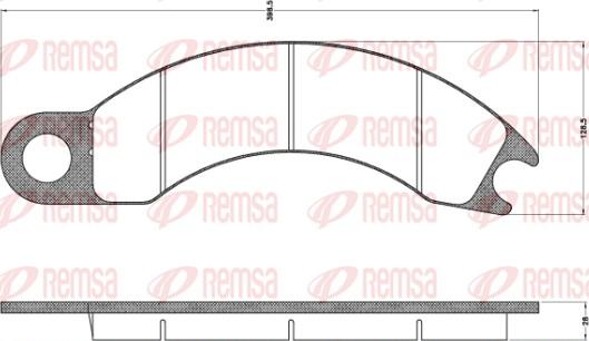 Remsa JCA 1010 - Komplet Pločica, disk-kočnica www.molydon.hr