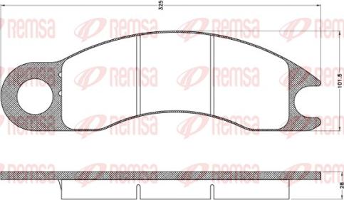 Remsa JCA 1021 - Komplet Pločica, disk-kočnica www.molydon.hr