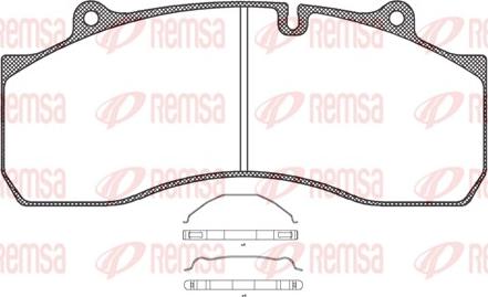 Remsa JCA 1073.00 - Komplet Pločica, disk-kočnica www.molydon.hr