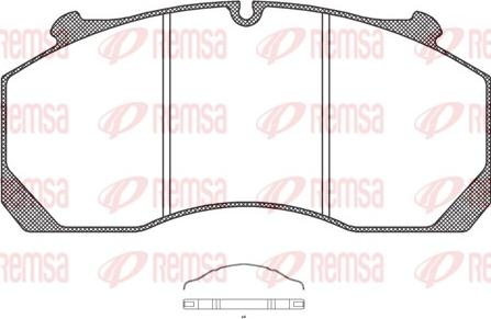 Remsa JCA 1157.00 - Komplet Pločica, disk-kočnica www.molydon.hr