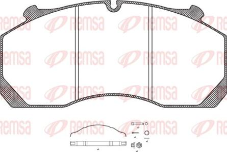 Remsa JCA 1157.80 - Komplet Pločica, disk-kočnica www.molydon.hr