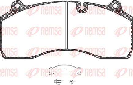 Remsa JCA 1306.00 - Komplet Pločica, disk-kočnica www.molydon.hr