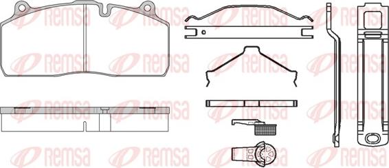 Remsa JCA 1316.81 - Komplet Pločica, disk-kočnica www.molydon.hr