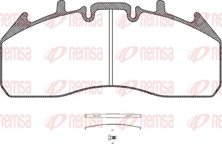 Remsa JCA 1257.00 - Komplet Pločica, disk-kočnica www.molydon.hr