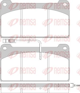 Remsa JCA 823.40 - Komplet Pločica, disk-kočnica www.molydon.hr