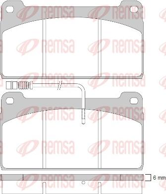 Remsa JCA 823.41 - Komplet Pločica, disk-kočnica www.molydon.hr