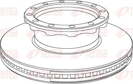 Remsa NCA1029.20 - Kočioni disk www.molydon.hr