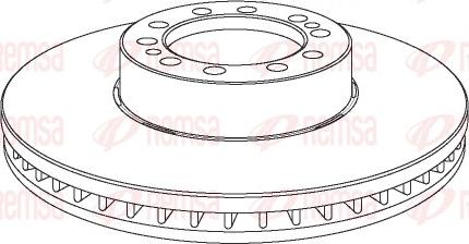 Remsa NCA1075.20 - Kočioni disk www.molydon.hr