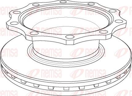 Remsa NCA1078.20 - Kočioni disk www.molydon.hr
