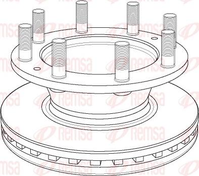 Remsa NCA1162.20 - Kočioni disk www.molydon.hr