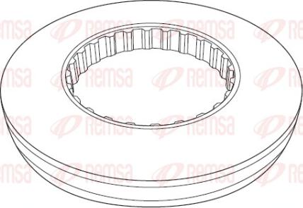 Remsa NCA1177.10 - Kočioni disk www.molydon.hr