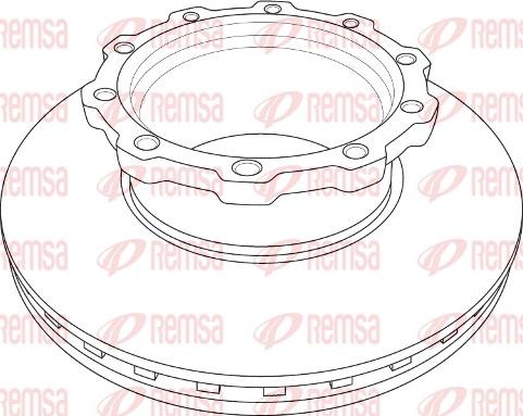 Remsa NCA1207.20 - Kočioni disk www.molydon.hr