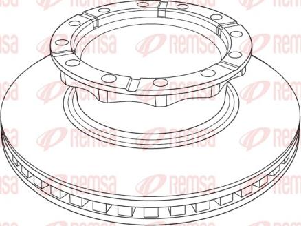 Remsa NCA1222.20 - Kočioni disk www.molydon.hr