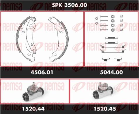 Remsa SPK 3506.00 - Komplet kočnica, bubanj kočnice www.molydon.hr