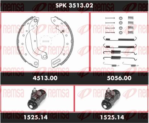 Remsa SPK 3513.02 - Komplet kočnica, bubanj kočnice www.molydon.hr