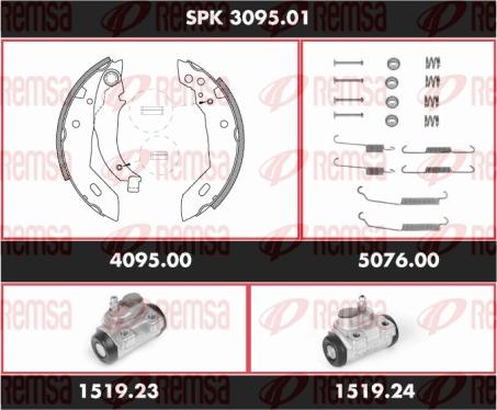 Remsa SPK 3095.01 - Komplet kočnica, bubanj kočnice www.molydon.hr