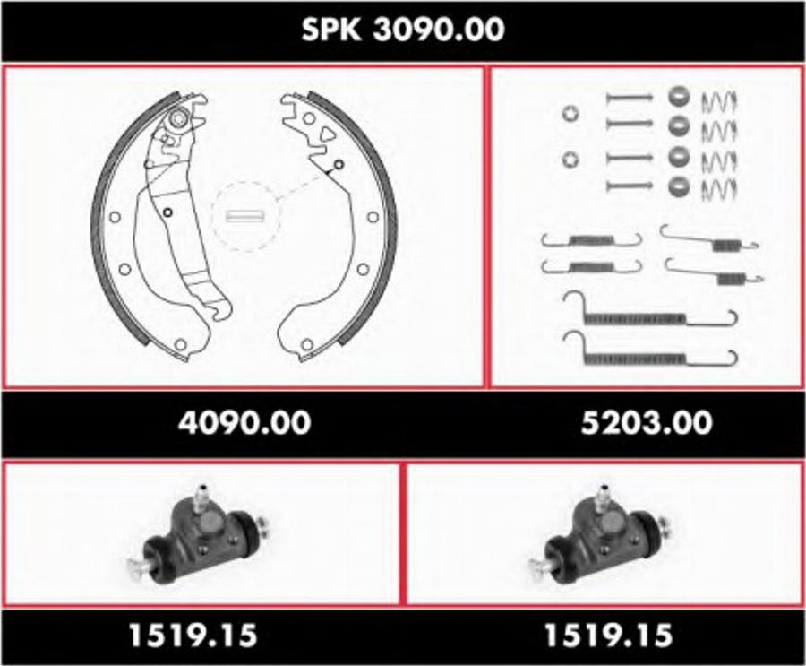 Remsa SPK 3090.00 - Komplet kočnica, bubanj kočnice www.molydon.hr