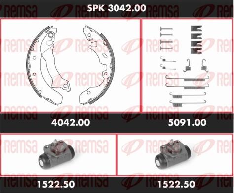 Remsa SPK 3042.00 - Komplet kočnica, bubanj kočnice www.molydon.hr