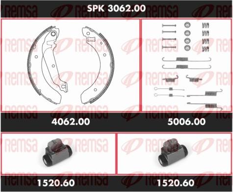 Remsa SPK 3062.00 - Komplet kočnica, bubanj kočnice www.molydon.hr