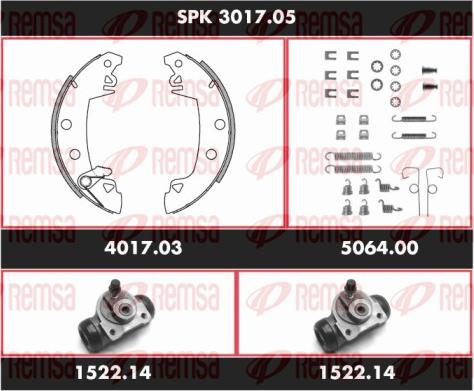 Remsa SPK 3017.05 - Komplet kočnica, bubanj kočnice www.molydon.hr