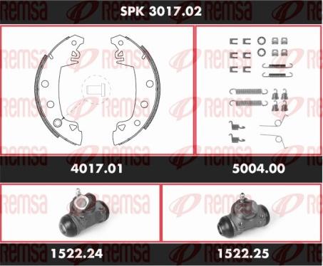 Remsa SPK 3017.02 - Komplet kočnica, bubanj kočnice www.molydon.hr