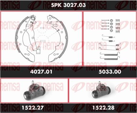 Remsa SPK 3027.03 - Komplet kočnica, bubanj kočnice www.molydon.hr