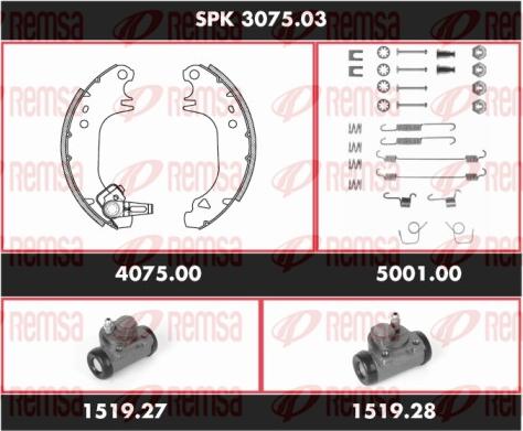 Remsa SPK 3075.03 - Komplet kočnica, bubanj kočnice www.molydon.hr