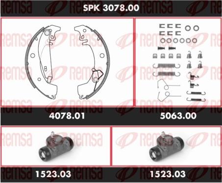 Remsa SPK 3078.00 - Komplet kočnica, bubanj kočnice www.molydon.hr