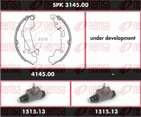 Remsa SPK 3145.00 - Komplet kočnica, bubanj kočnice www.molydon.hr