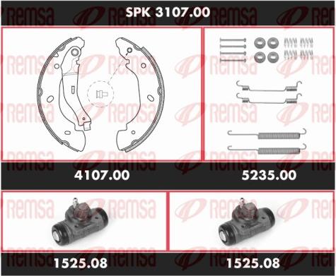 Remsa SPK 3107.00 - Komplet kočnica, bubanj kočnice www.molydon.hr