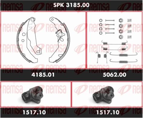 Remsa SPK 3185.00 - Komplet kočnica, bubanj kočnice www.molydon.hr