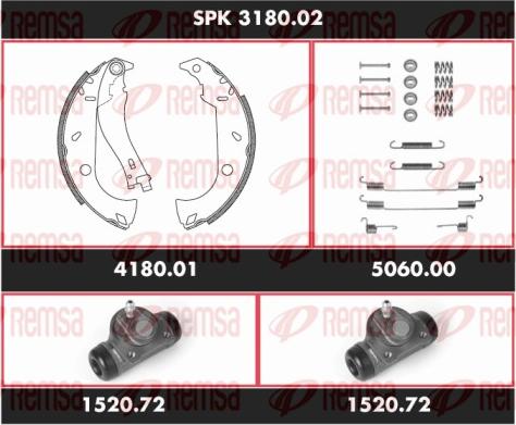 Remsa SPK 3180.02 - Komplet kočnica, bubanj kočnice www.molydon.hr