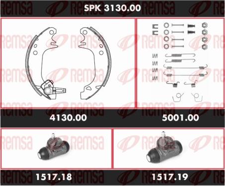 Remsa SPK 3130.00 - Komplet kočnica, bubanj kočnice www.molydon.hr