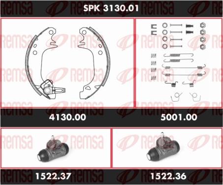 Remsa SPK 3130.01 - Komplet kočnica, bubanj kočnice www.molydon.hr