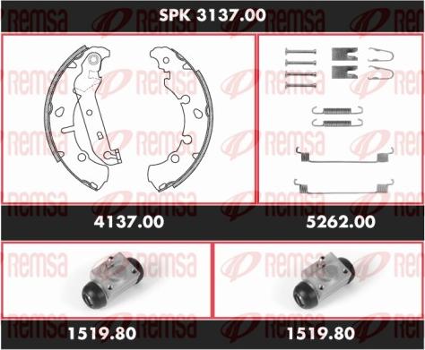 Remsa SPK 3137.00 - Komplet kočnica, bubanj kočnice www.molydon.hr