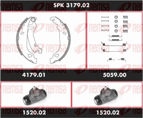 Remsa SPK 3179.02 - Komplet kočnica, bubanj kočnice www.molydon.hr