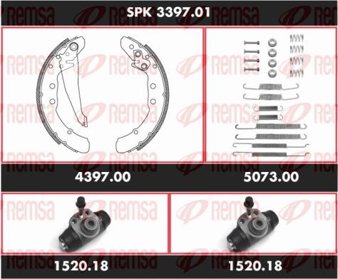 Remsa SPK 3397.01 - Komplet kočnica, bubanj kočnice www.molydon.hr