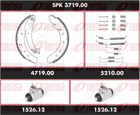 Remsa SPK 3719.00 - Komplet kočnica, bubanj kočnice www.molydon.hr