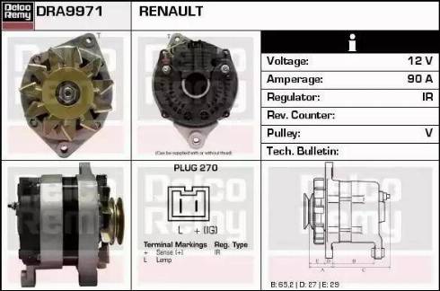 Remy DRA9971 - Alternator www.molydon.hr