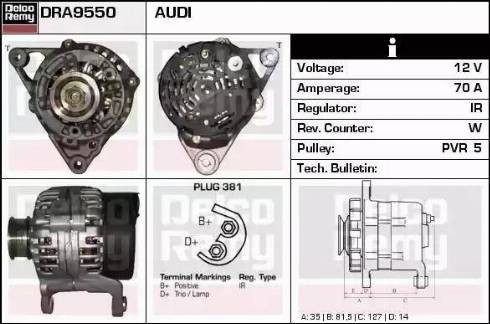 Remy DRA9550 - Alternator www.molydon.hr