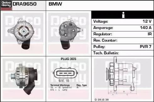 Remy DRA9650 - Alternator www.molydon.hr