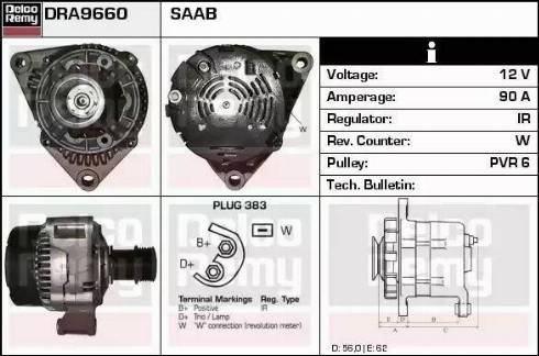 Remy DRA9660 - Alternator www.molydon.hr