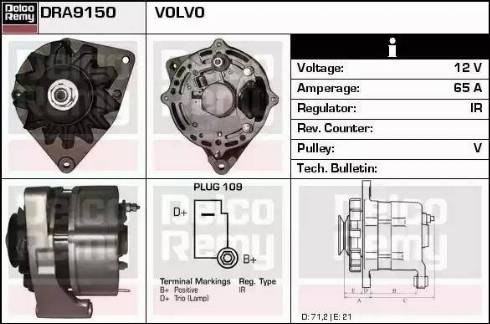 Remy DRA9150 - Alternator www.molydon.hr