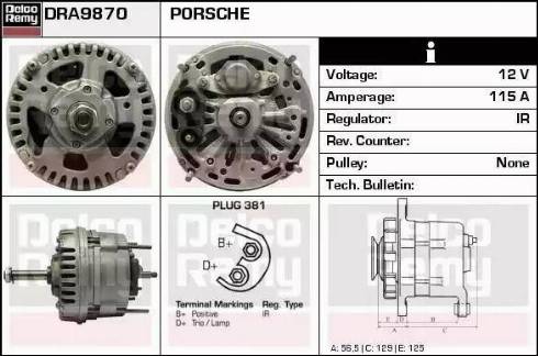 Remy DRA9870 - Alternator www.molydon.hr