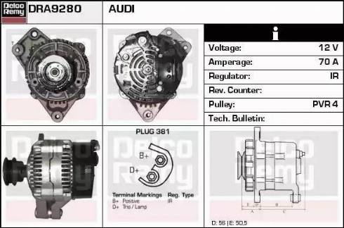 Remy DRA9280 - Alternator www.molydon.hr