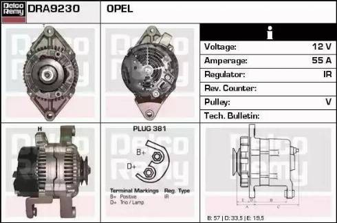 Remy DRA9230 - Alternator www.molydon.hr