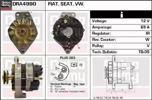 Remy DRA4990 - Alternator www.molydon.hr