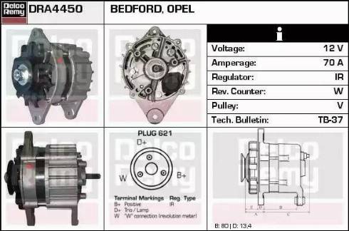 Remy DRA4450 - Alternator www.molydon.hr